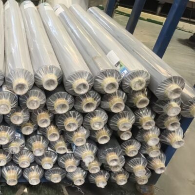 Silver and Black Mulch Film