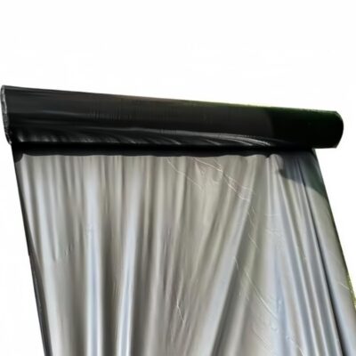 Silver and Black Mulch Film