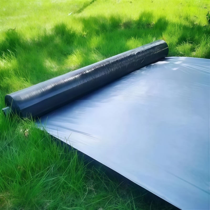 Silver and Black Mulch Film