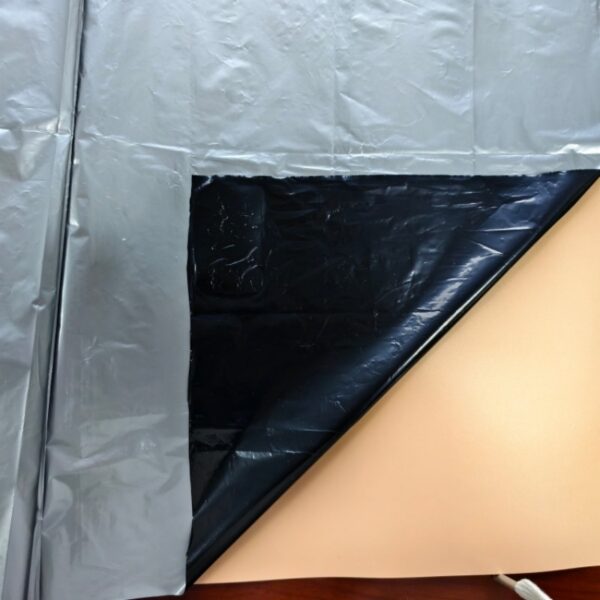 Silver and Black Mulch Film