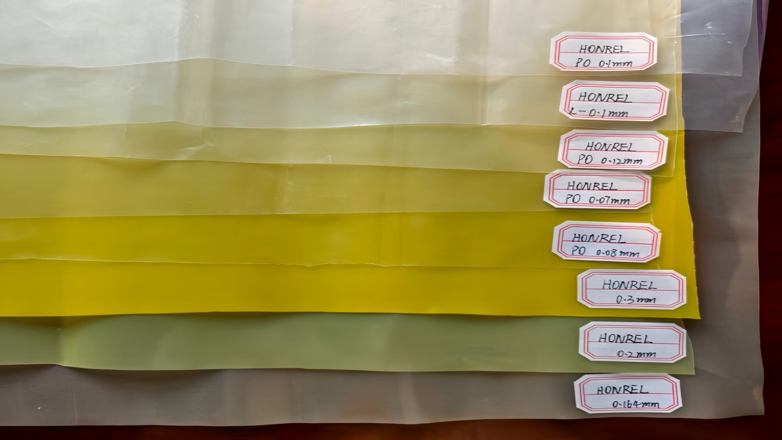 Yellow PO Film 3 PO film