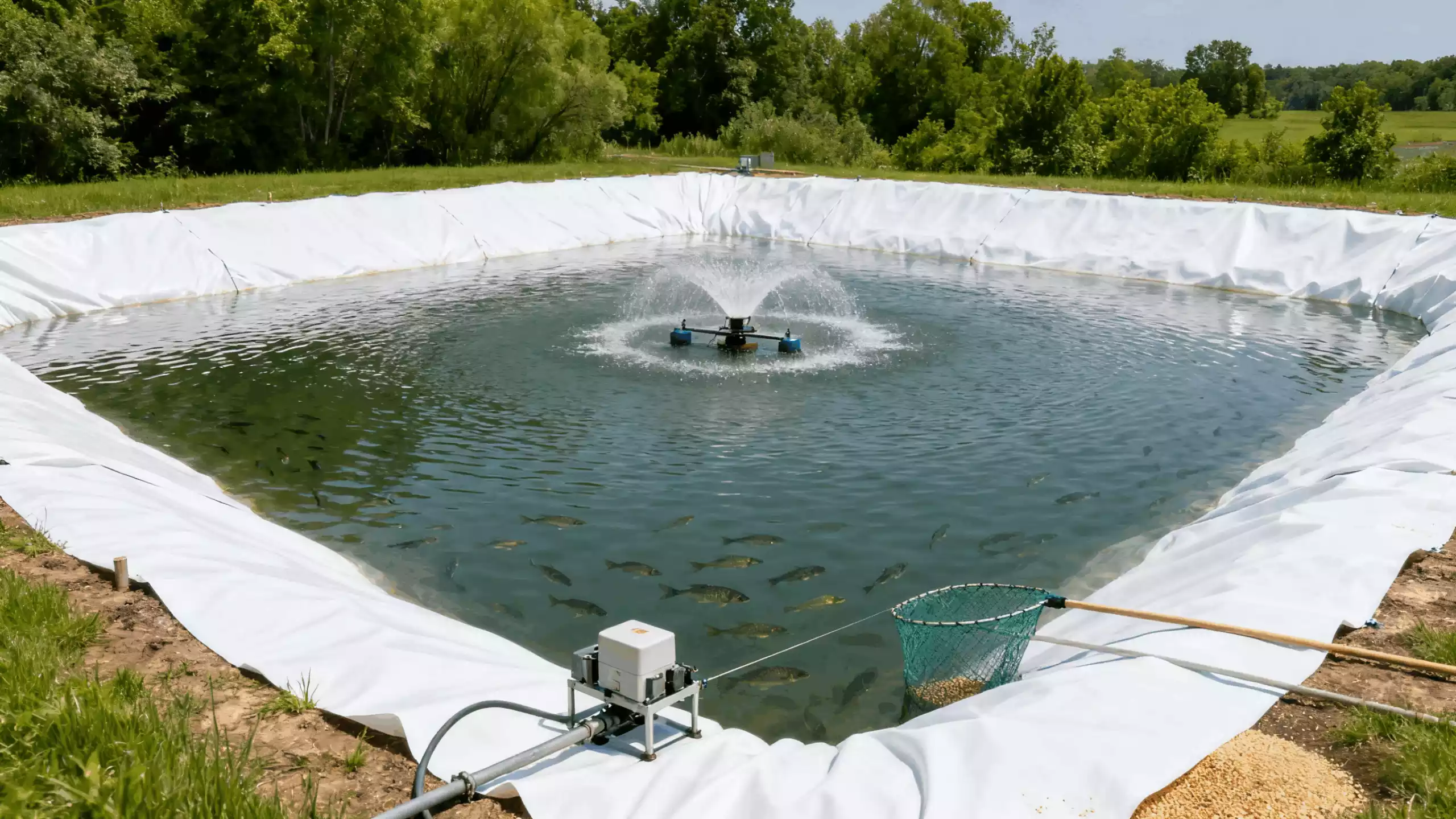 Geomembrane for water tank construction